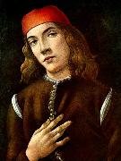 BOTTICELLI, Sandro Portrait of a Young Man  fdgdf oil on canvas